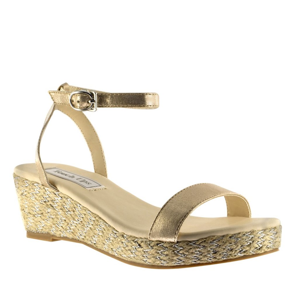 Touch Ups Bailey Champagne Espadrille Wedge